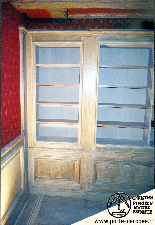 Bibliothques ouvrant avec porte drobe